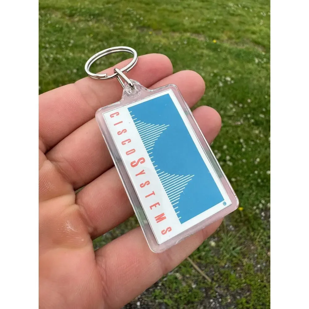 vintage Cisco systems keychain